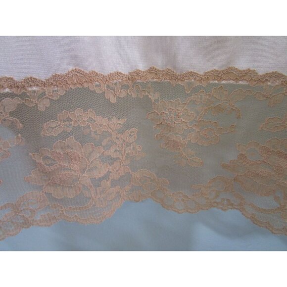 Vintage Henson Kickernick Blush Bed Jacket Tan Lace Sz. Small EUC USA Made - Picture 8 of 11